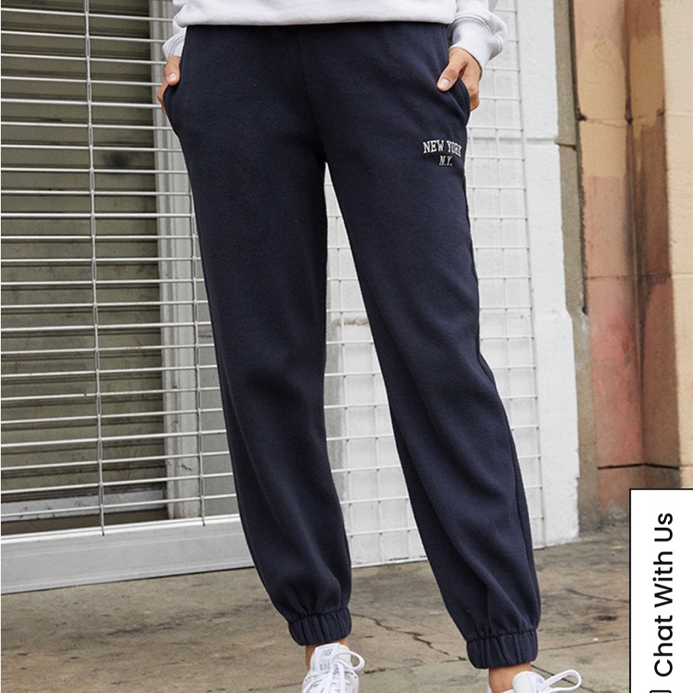 John Galt Navy New York Sweatpants